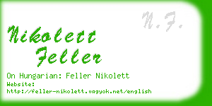 nikolett feller business card